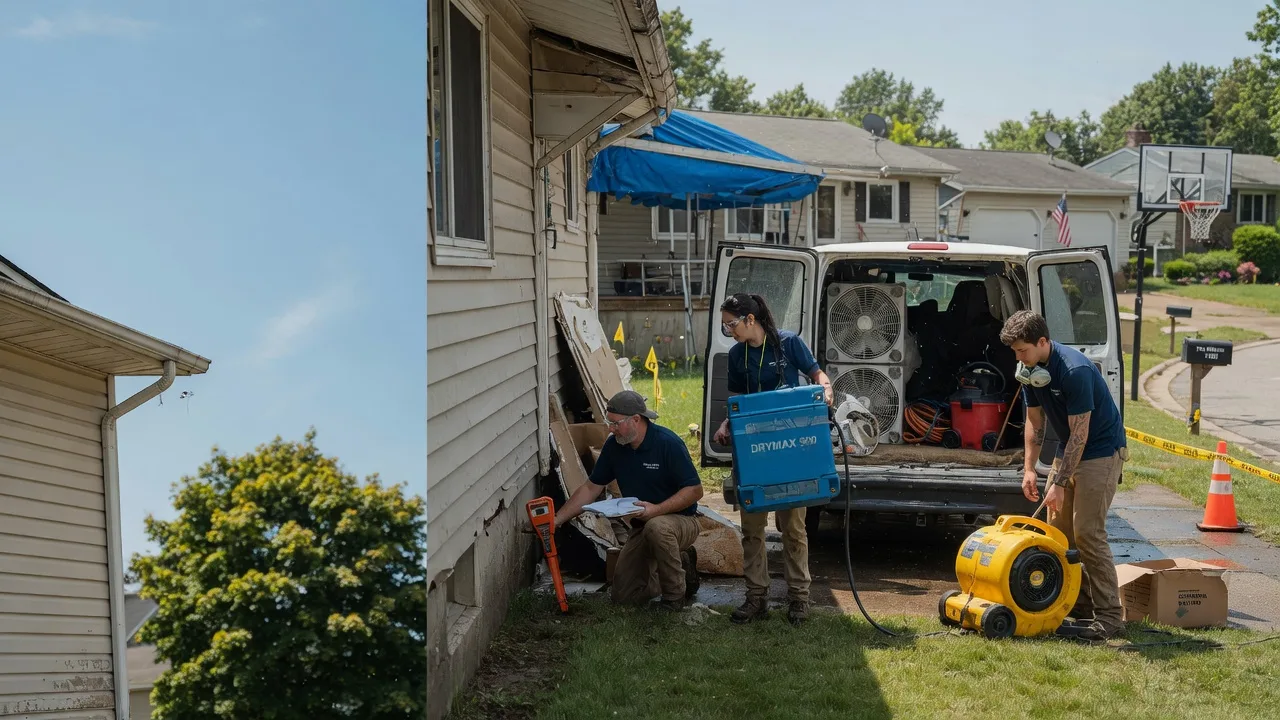 Ceiling Leak Cleanup in Centerburg, OH near me