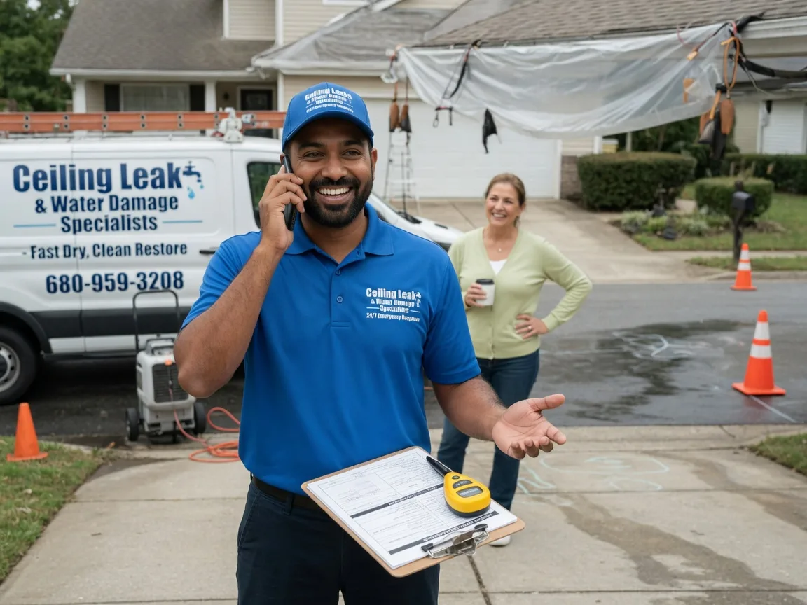Ceiling Leak Cleanup Centerburg, OH FAQs